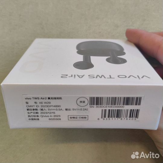Vivo tws air 2 беспроводные наушники