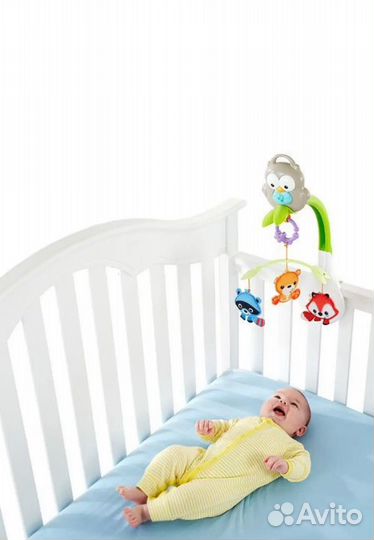 Детский мобиль в кроватку музыкальный