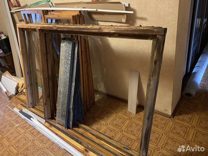 Деревянные окна со стеклопакетом бу