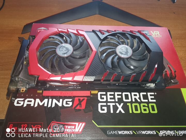 Видеокарта GTX 1060 6GB MSI gaming X