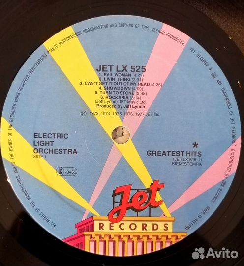 Electric Light Orchestra - Greatest Hits, 1976,Nm