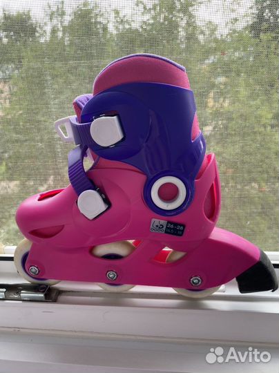 Роликовые коньки детские раздвижные