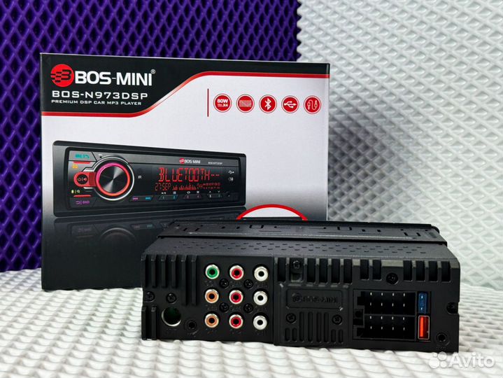 Процессорная магнитола 1 din bos mini n973dsp