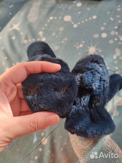 Мягкие варежки с ушками 1-2 года