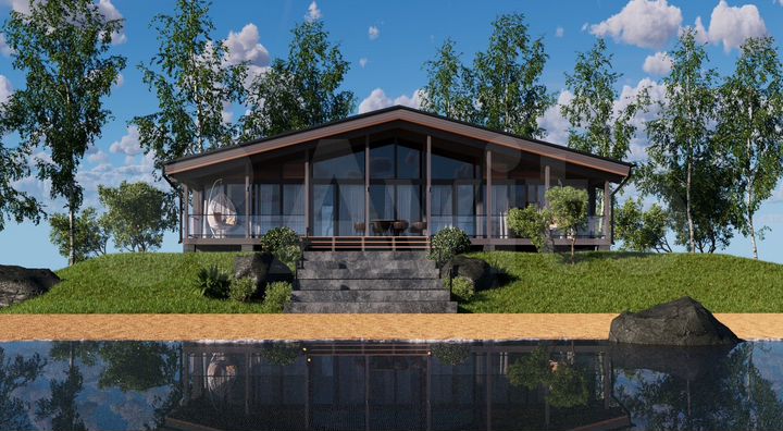 Коттедж 212 м² на участке 15,5 сот.