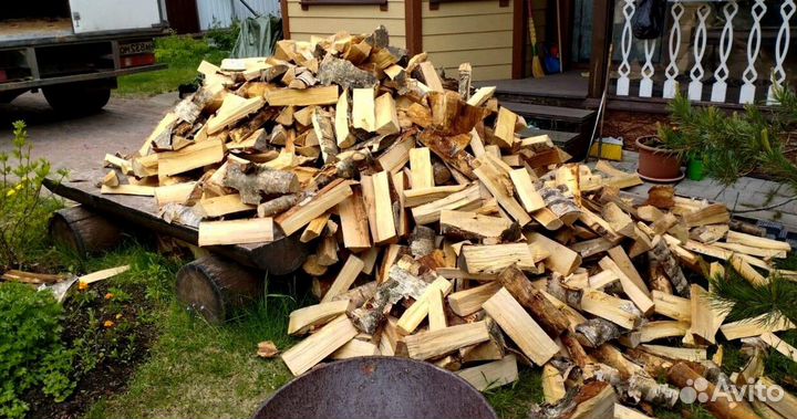 Дрова Ольха навалом от производителя любого объема