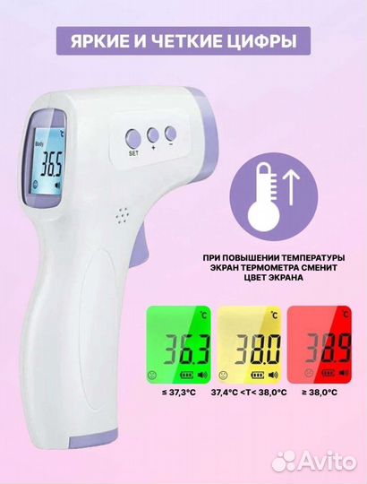 Термометр бесконтактный инфракрасный новый