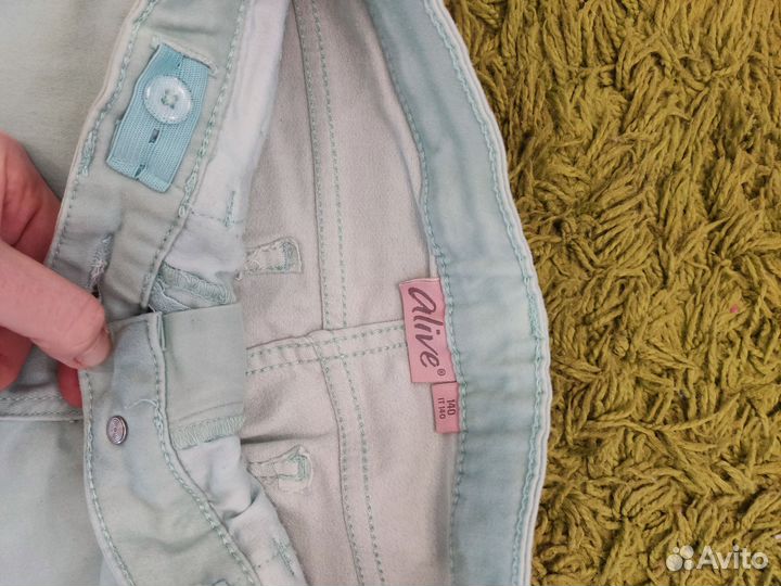 Джинсы скини на худенькую девочку 134-140