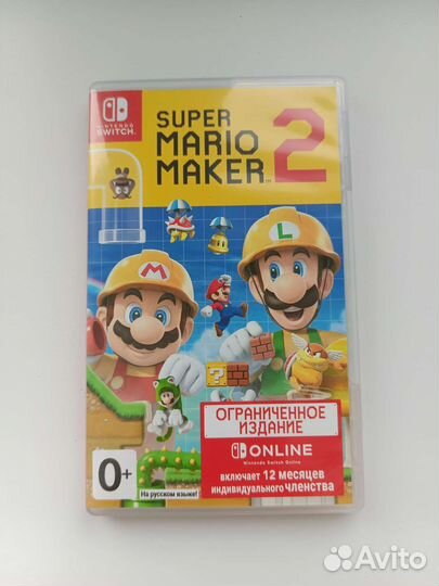 Super Mario Maker 2 Nintendo Switch картридж