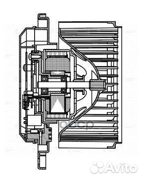 Вентилятор отопителя салона infiniti/nissan