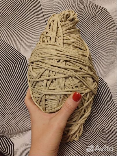 Шнур полиэфирный бежевый 300m