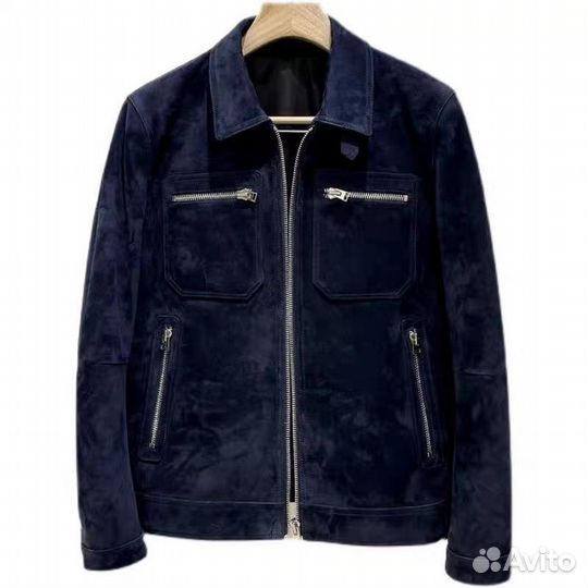 Бомбер Louis vuitton type замша