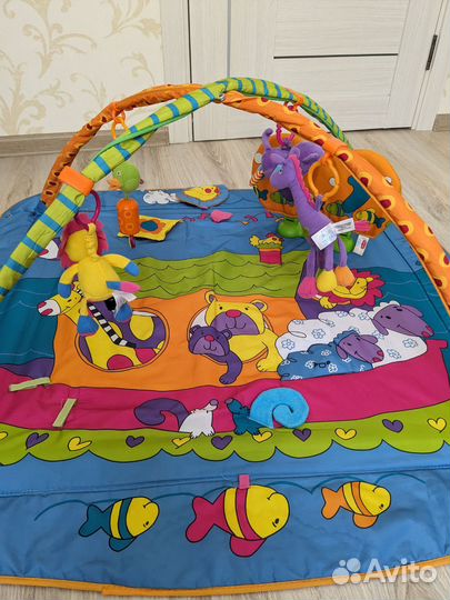 Развивающий коврик tiny love зоосад