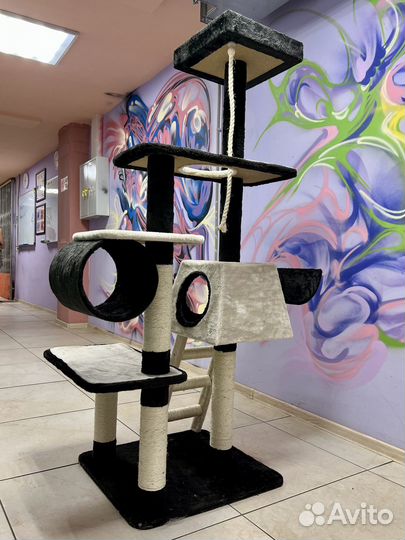 Домик для кошки новый с когтеточками