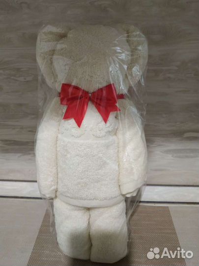 Махровое подарочное полотенце Мишка