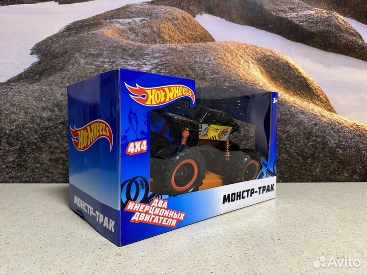 Новый Автомобиль Hot Wheels монстр-трак черный