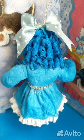 Ватные елочные игрушки