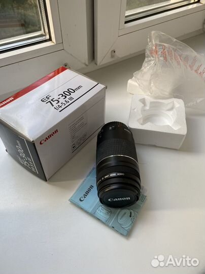 Объектив canon ef 75 300mm f 4 5.6 iii