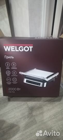 Электрогриль новый