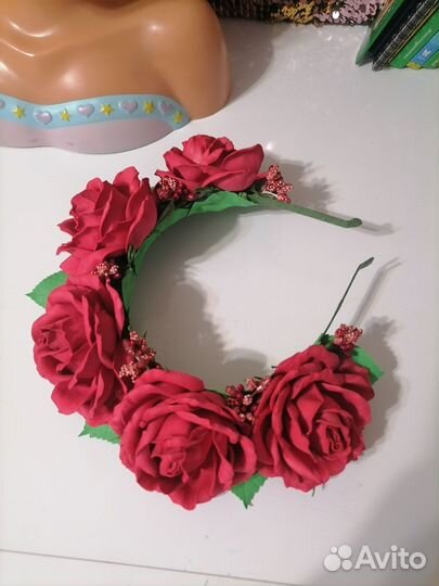 Ободки с цветами из фоамирана