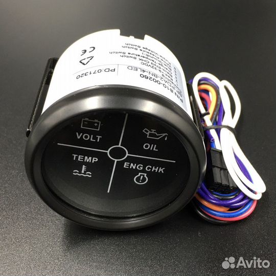 Указатель аварийной сигнализации двигателя (черный