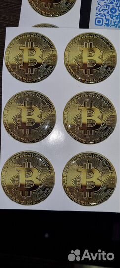 Биткоин стикер