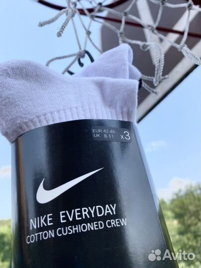 Носки Nike Evryday Crew x3 white