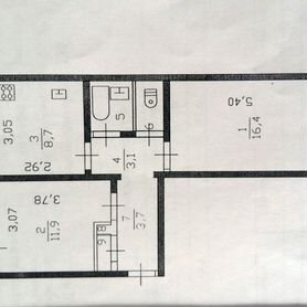 2-к. квартира, 48,4 м², 4/5 эт.