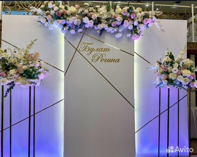 Оформление зала для свадьбы