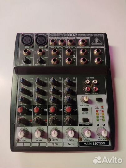 Микшерный пульт behringer xenyx 802