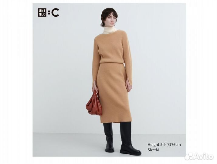 Uniqlo платье Clare Waight Keller. Шерсть. М-L-XL