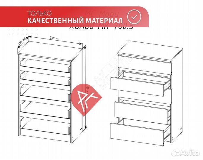 Комод IKEA мальм