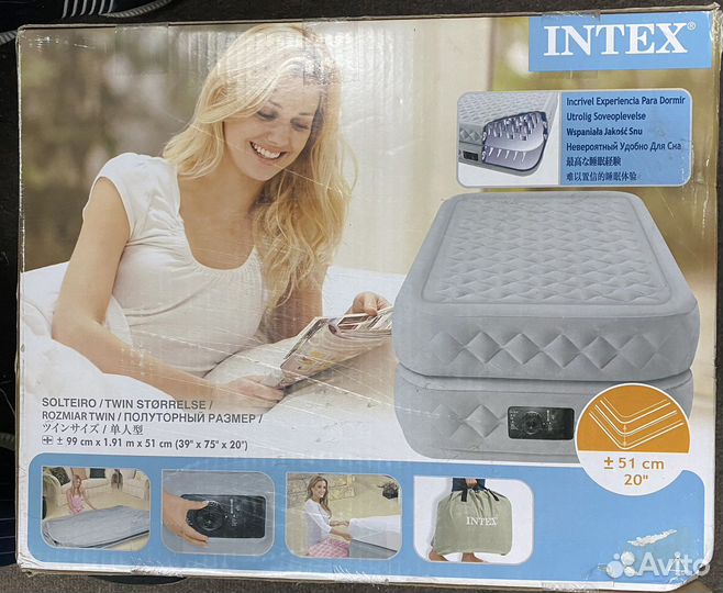 Надувная кровать (матрас), 99х191х51