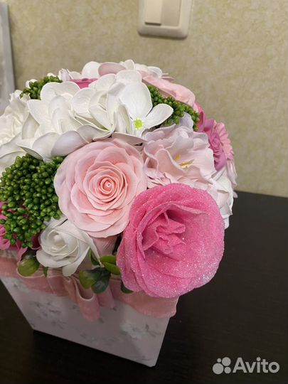 Букет из мыльных цветов