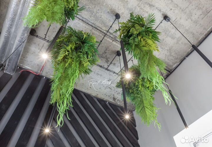 Искусственные растения папоротник/лиана