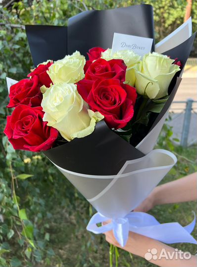 15 эквадорских роз премиум 60см