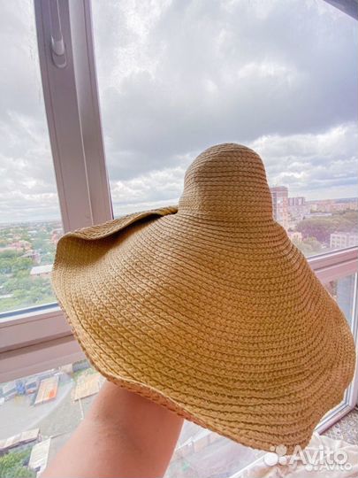 Соломенная шляпа с широкими полями Mango