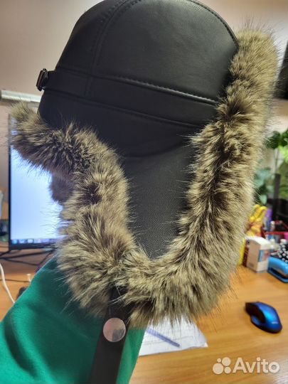 Мужская зимняя шапка ушанка меховая