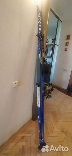 Беговые лыжи Marpetti 200 см с креплениями Atomic