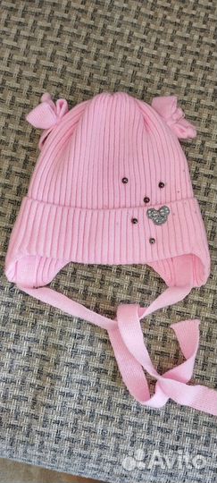 Шапка для девочки демисезонная 46-48 р