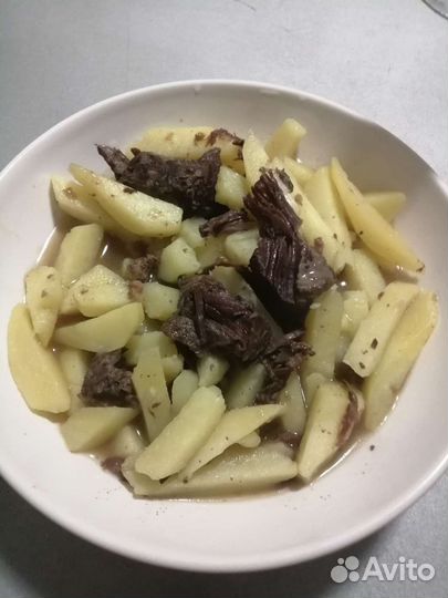 Тушеное мясо Марала, конина, лосятина