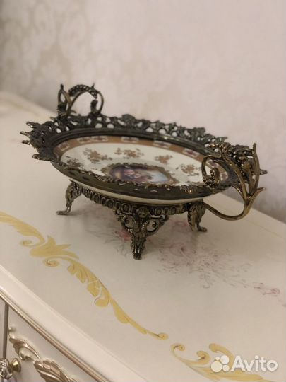 Ваза фарфор бронза