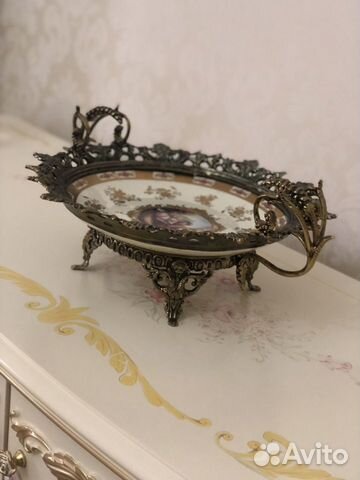 Ваза фарфор бронза