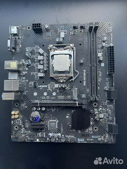 Комплект i5 10400f, msi pro h510m-b