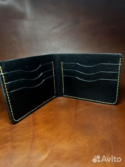 Бифолд кожаный