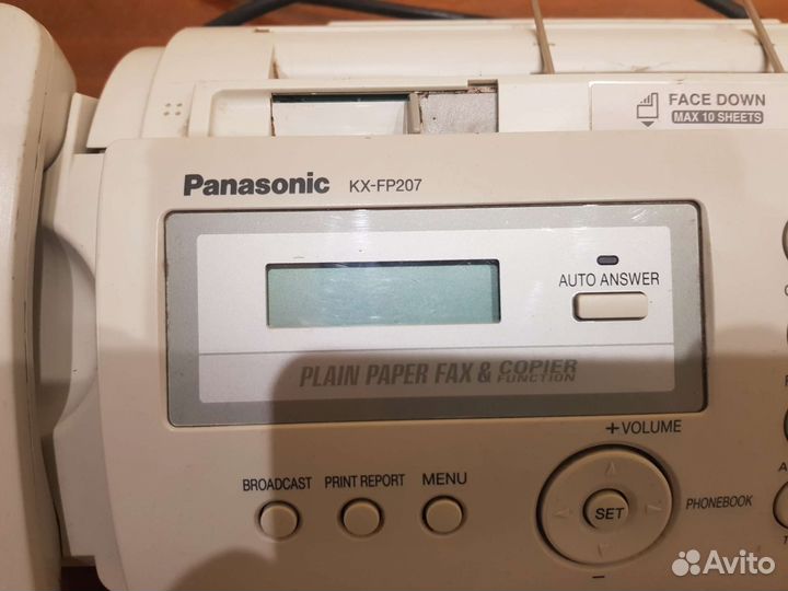 Факс panasonic телефон