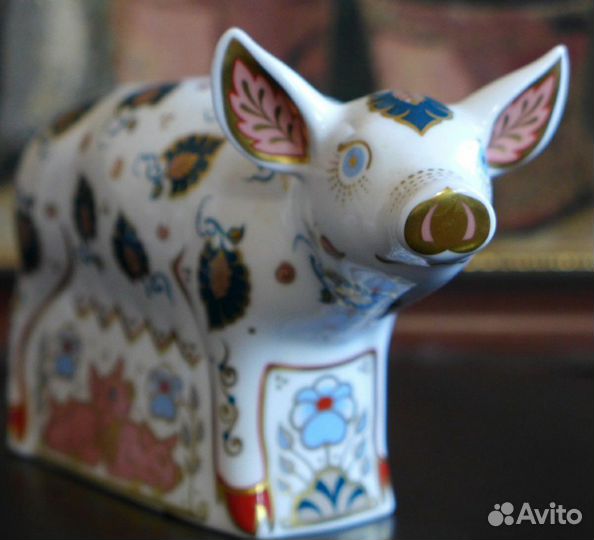 Статуэтка фарфор свинья с поросятами