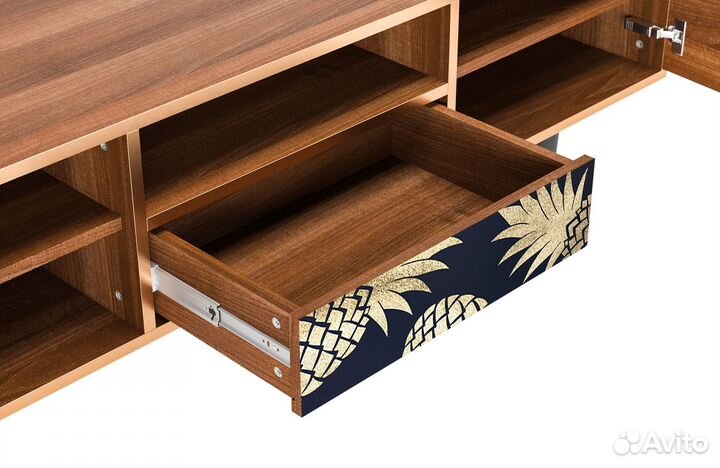 Тв-тумба T6 - Орех - Sunny Pineaple