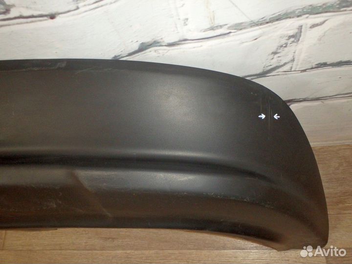 Спойлер (юбка) бампера заднего Rio 3 15-17