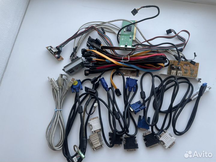 Кабеля,переходники,платы для пк(в ассортименте)